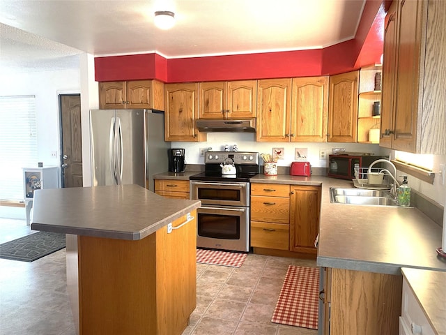 kitchen featuring appliances with stainless steel finishes and sink