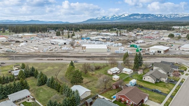 185 Veteran Dr, Columbia Falls, MT 59912 - aerial view with a mountain view
