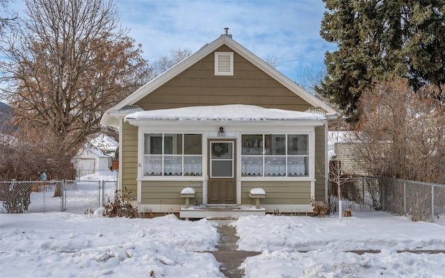 view of bungalow