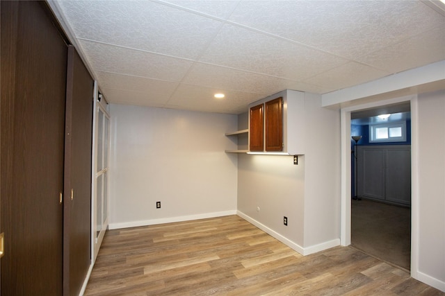 interior space with light wood-type flooring