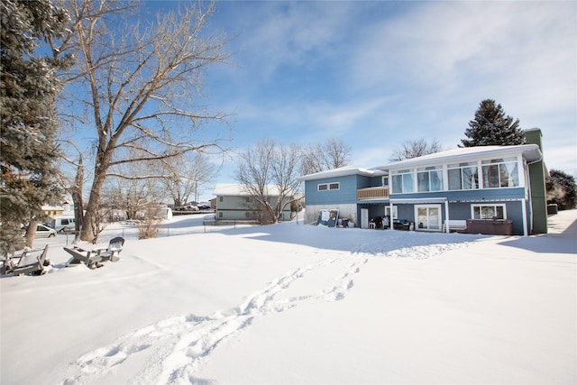 view of front of home