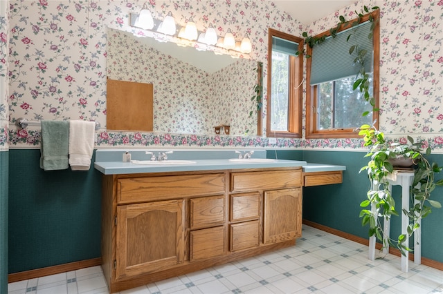 bathroom featuring vanity