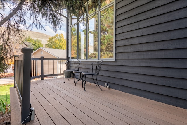 view of wooden terrace