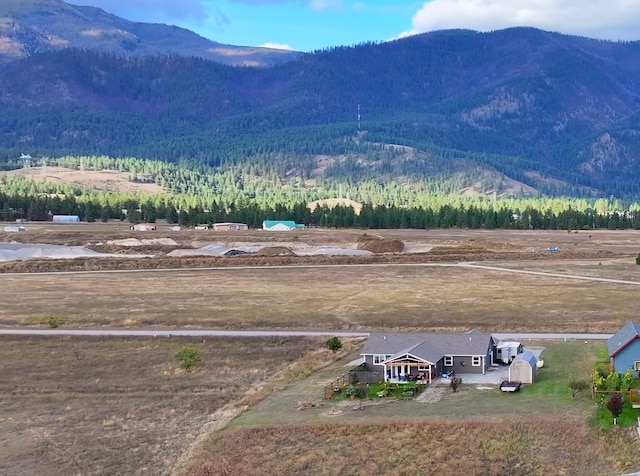 66 Moccasin Ln, Thompson Falls, MT 59873 - mountain view featuring a heavily wooded area