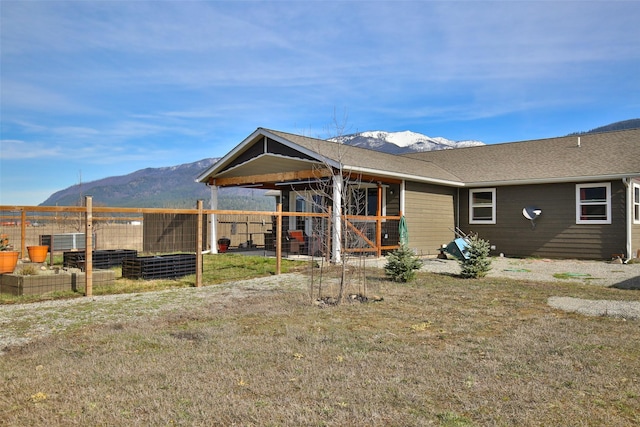 66 Moccasin Ln, Thompson Falls, MT 59873 - back of house featuring a mountain view