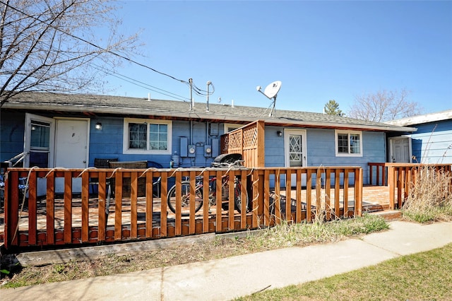 6 Parkway Dr Unit A & B, Kalispell, MT 59901 - ranch-style house with a wooden deck