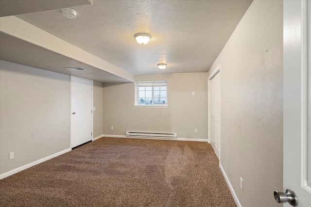 6 Parkway Dr Unit A & B, Kalispell, MT 59901 - basement with baseboard heating and carpet floors