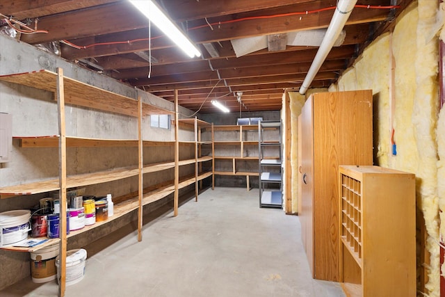 view of storage room