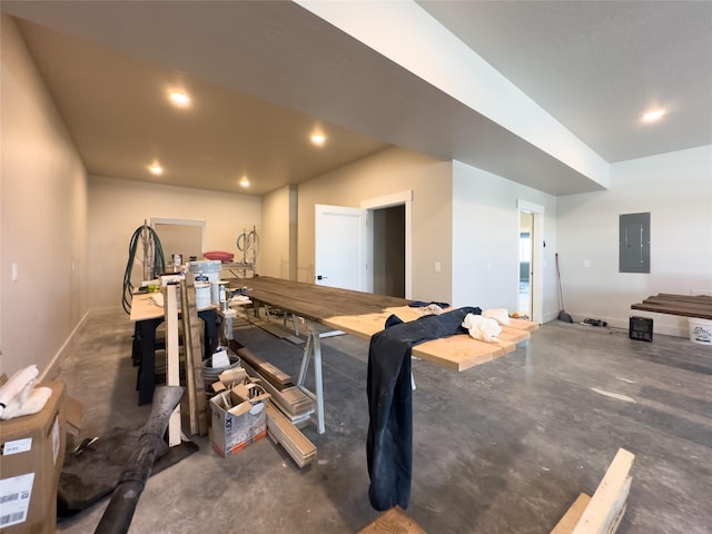 7018 Max Dr, Missoula, MT 59803 - basement featuring recessed lighting, electric panel, and baseboards