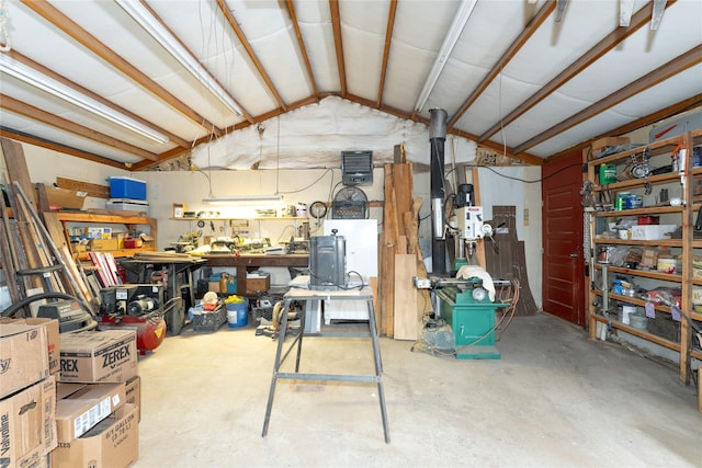 view of storage room