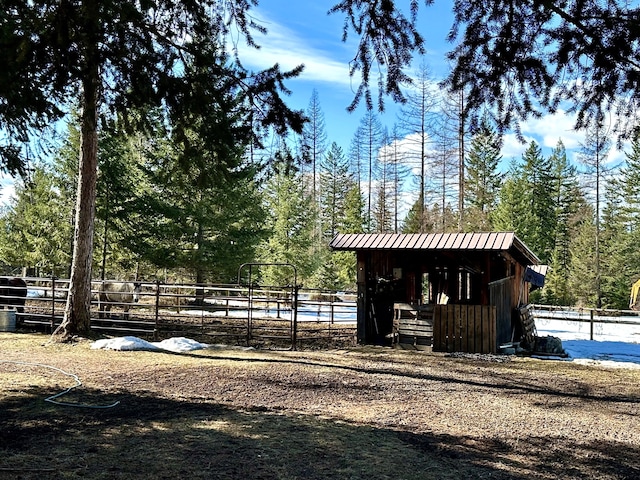 view of stable