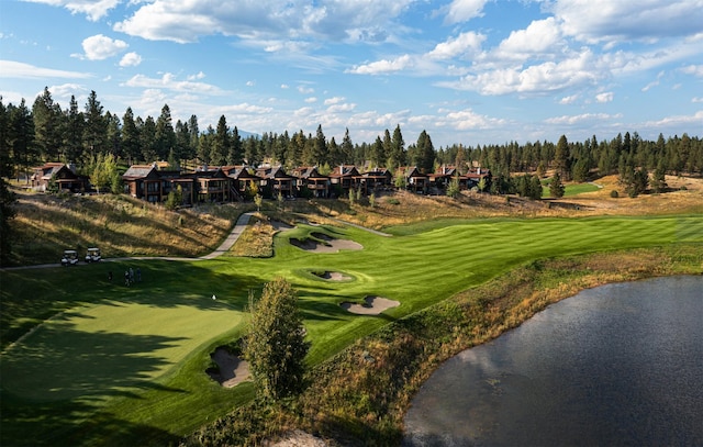 76 Rusty Iron Way, Eureka, MT 59917 - surrounding community featuring view of golf course, a water view, and a view of trees