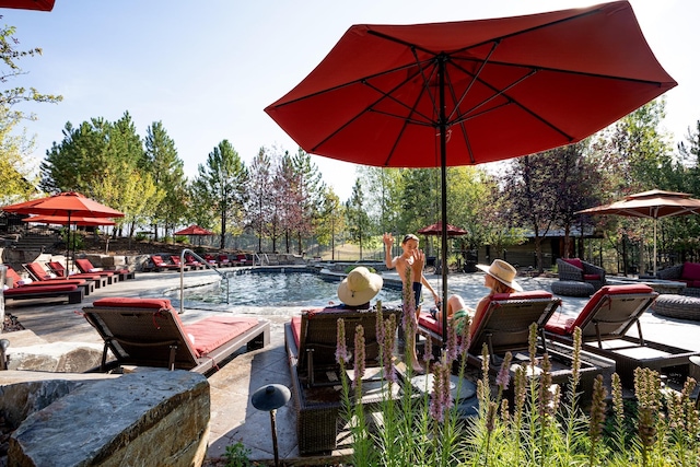 76 Rusty Iron Way, Eureka, MT 59917 - view of pool featuring a patio area