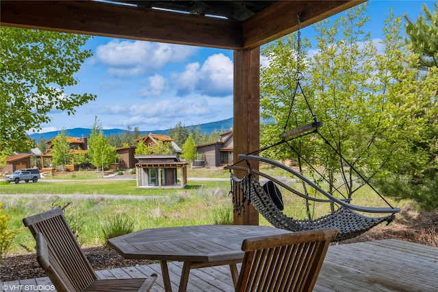 76 Rusty Iron Way, Eureka, MT 59917 - deck with a mountain view