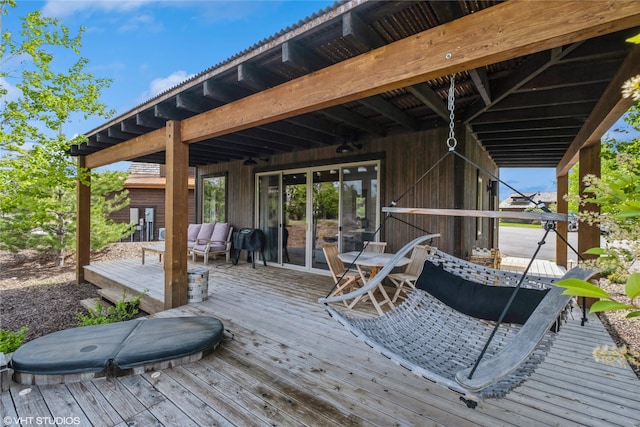 76 Rusty Iron Way, Eureka, MT 59917 - view of wooden terrace