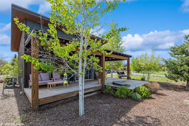 76 Rusty Iron Way, Eureka, MT 59917 - view of yard featuring a deck and central AC