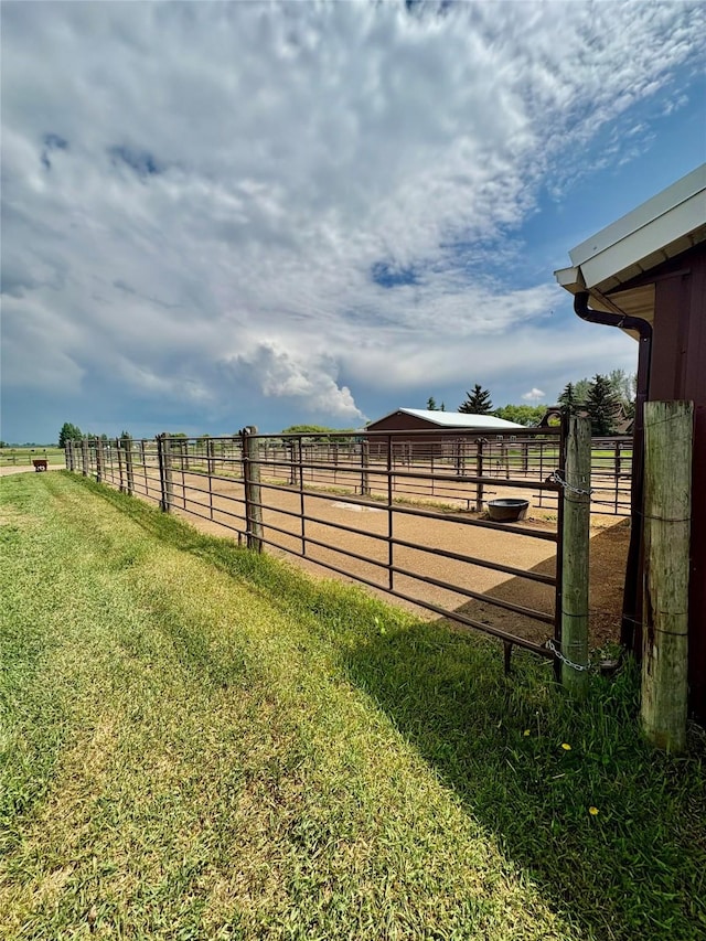 6809 N Montana Ave, Helena, MT 59602 - view of yard featuring a rural view, an exterior structure, and an outdoor structure