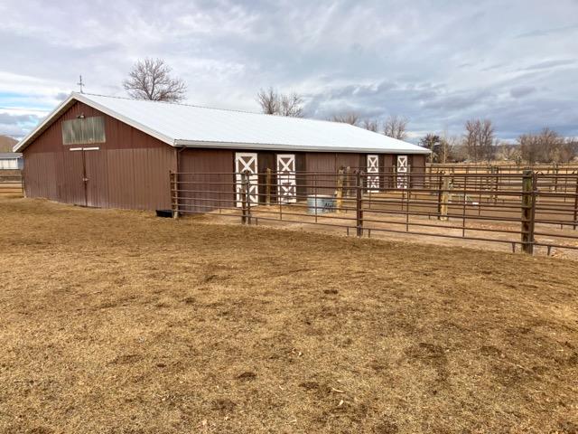 view of horse barn