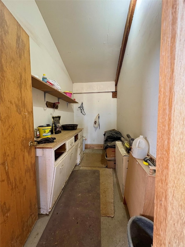 6809 N Montana Ave, Helena, MT 59602 - kitchen with open shelves and concrete flooring