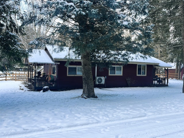 exterior space featuring ac unit