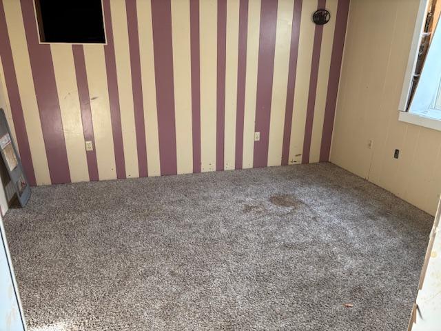 unfurnished room with carpet floors