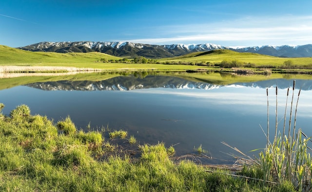 property view of water with a mountain view