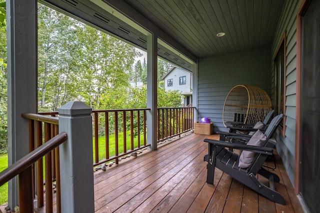 view of wooden terrace