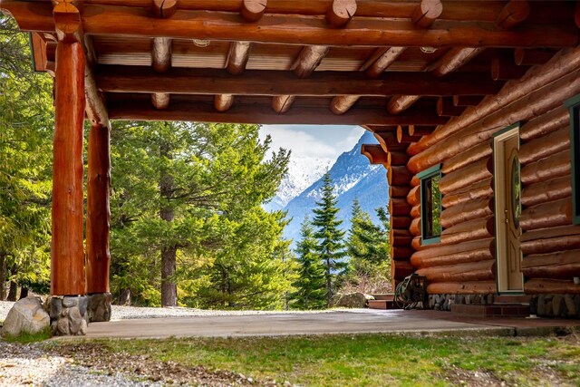 21 Barnes Ln, Noxon, MT 59853 - exterior space with a mountain view