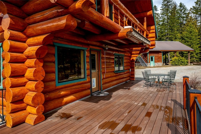 21 Barnes Ln, Noxon, MT 59853 - view of deck