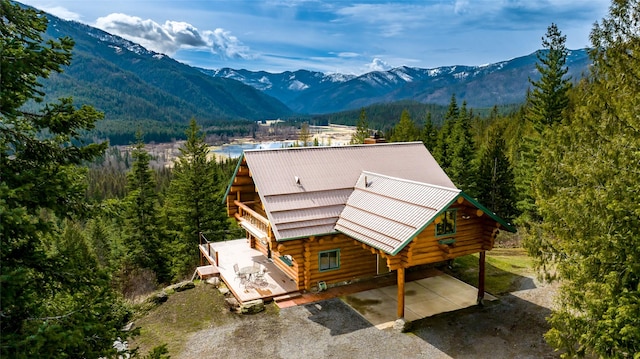 21 Barnes Ln, Noxon, MT 59853 - bird's eye view with a mountain view