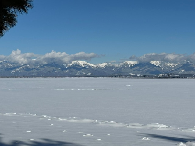 property view of water featuring a mountain view