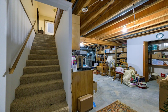 4901 Hoblitt Ln S, Florence, MT 59833 - unfinished below grade area with stairway