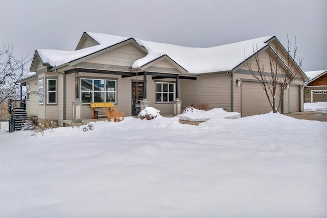 view of front of home featuring an attached garage