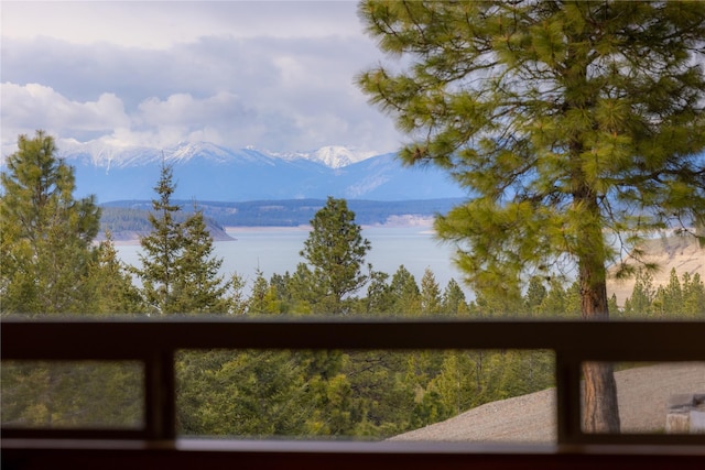 56 Nelson Dr, Rexford, MT 59930 - view of water feature with a mountain view