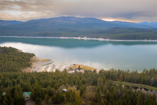 56 Nelson Dr, Rexford, MT 59930 - water view featuring a mountain view