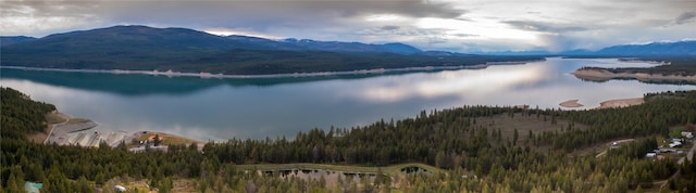 56 Nelson Dr, Rexford, MT 59930 - view of water feature featuring a mountain view and a view of trees