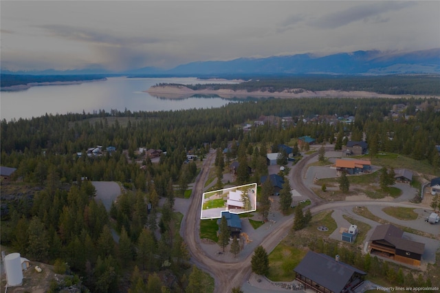 56 Nelson Dr, Rexford, MT 59930 - bird's eye view with a water view