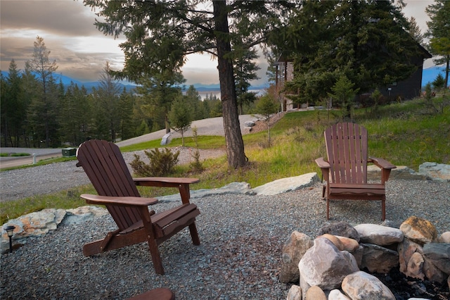 56 Nelson Dr, Rexford, MT 59930 - view of yard at dusk