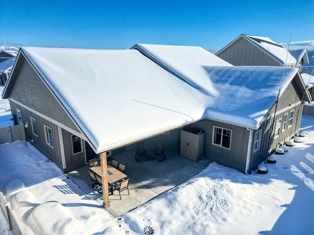 view of front of house featuring board and batten siding