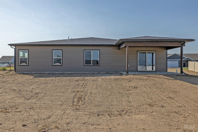 view of rear view of property