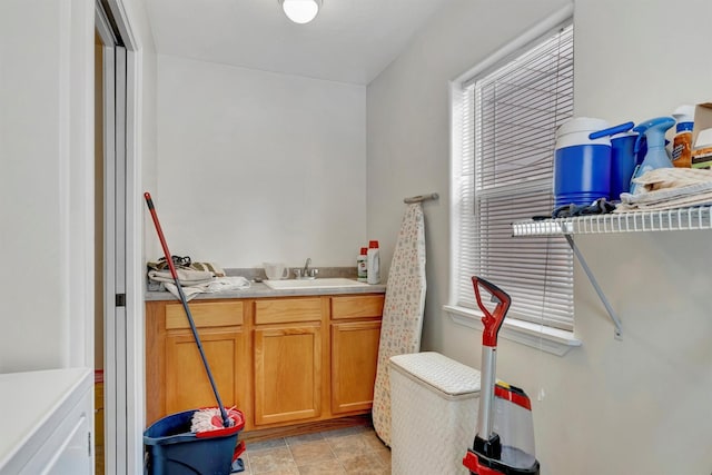 bathroom with vanity