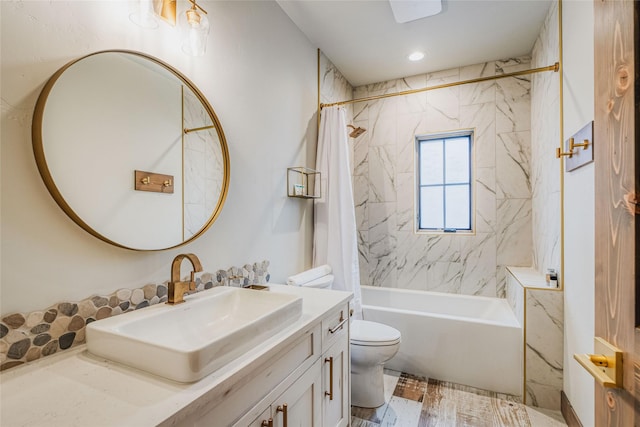 30 Ninebark Way, Eureka, MT 59917 - bathroom with toilet, shower / tub combo, and vanity