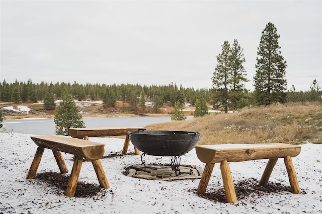 30 Ninebark Way, Eureka, MT 59917 - snowy yard featuring a view of trees