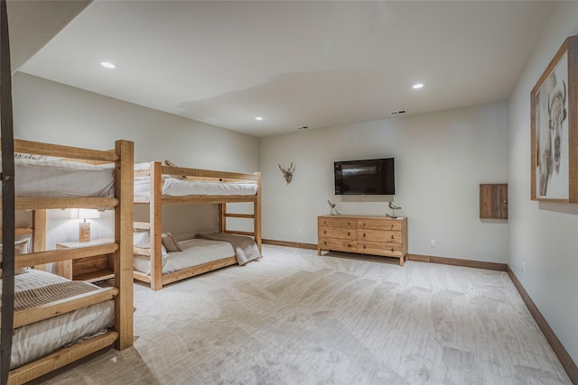30 Ninebark Way, Eureka, MT 59917 - carpeted bedroom featuring baseboards, visible vents, and recessed lighting