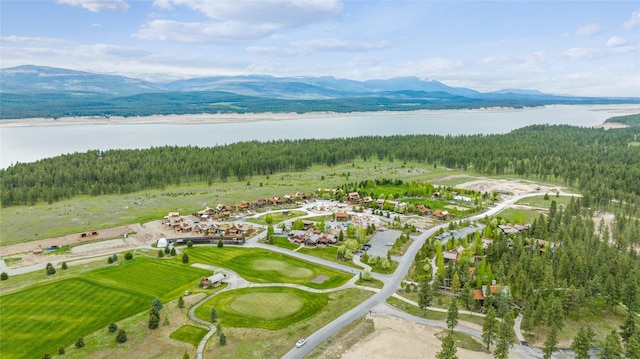 30 Ninebark Way, Eureka, MT 59917 - aerial view featuring a forest view and a water and mountain view