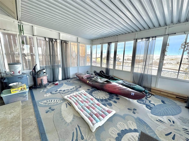 sunroom with a healthy amount of sunlight