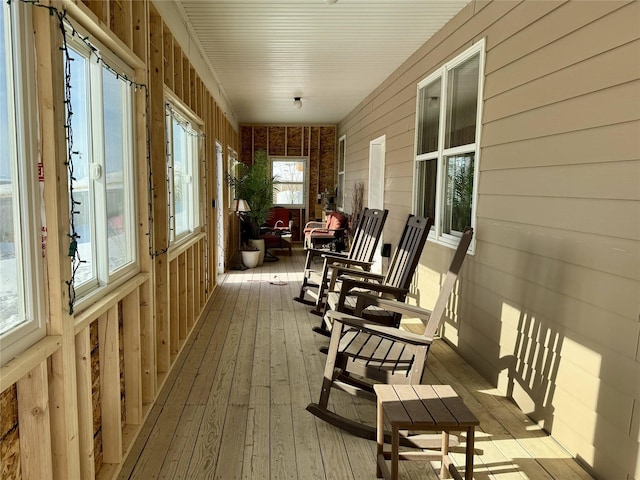 view of sunroom