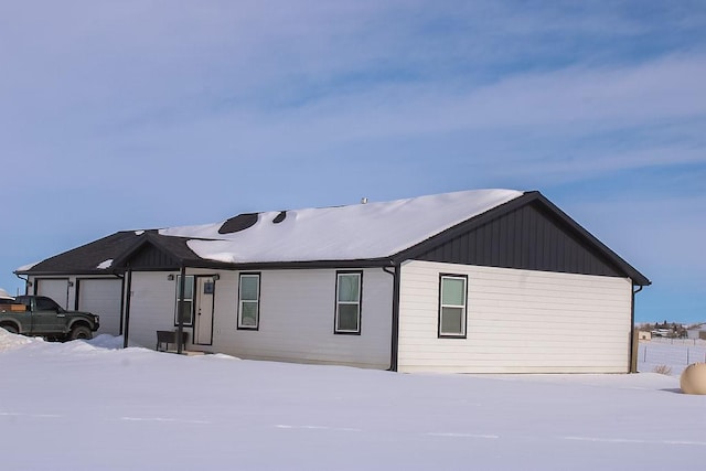 view of front of property with board and batten siding