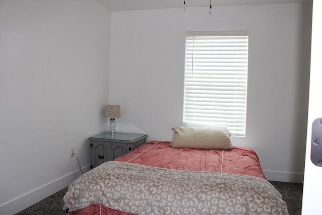 bedroom with carpet floors, multiple windows, and baseboards