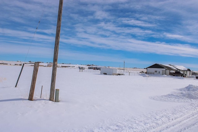 view of snowy yard